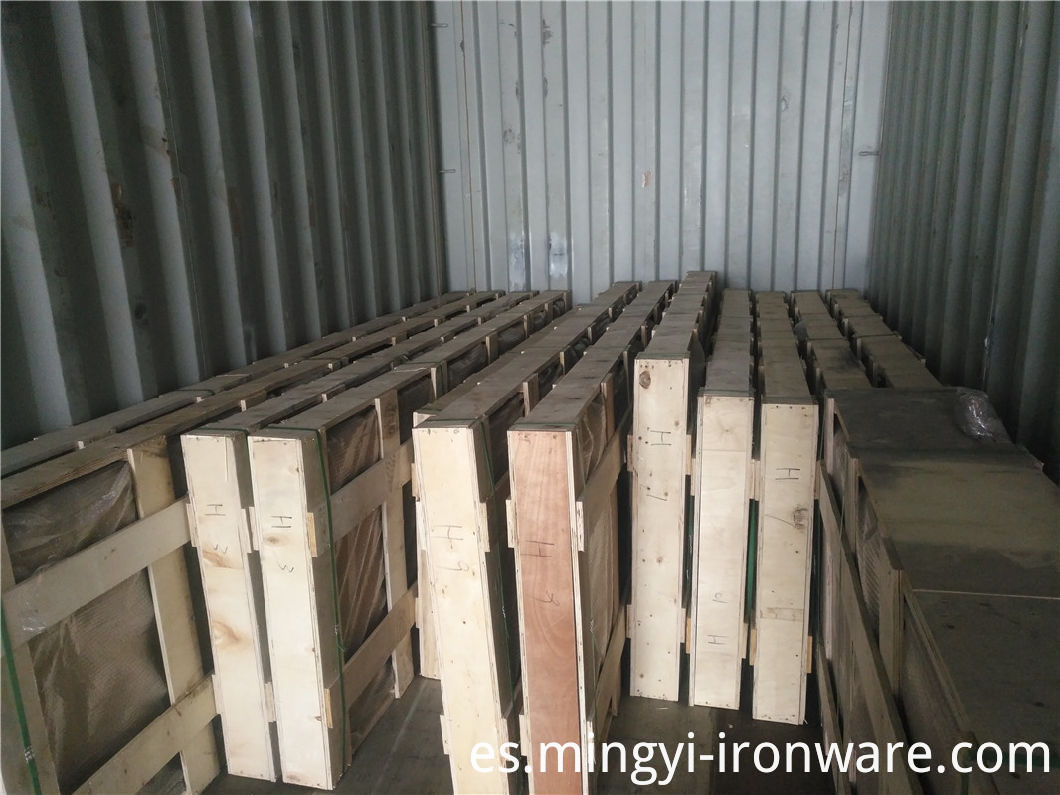 Puerta exterior de hierro forjado de seguridad de venta caliente